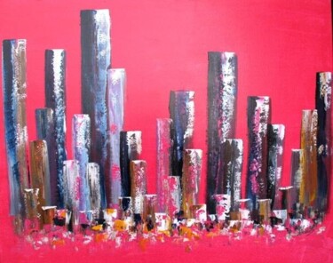 Peinture intitulée "City Skyline XII" par Antoine Renault, Œuvre d'art originale