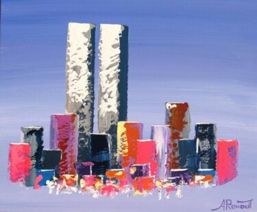 Peinture intitulée "Skyline 6" par Antoine Renault, Œuvre d'art originale