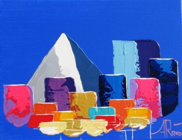 Painting titled "Pyramid" by Antoine Renault, Original Artwork