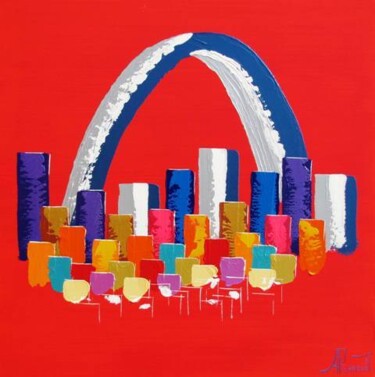 Painting titled "Big Oval Arch" by Antoine Renault, Original Artwork