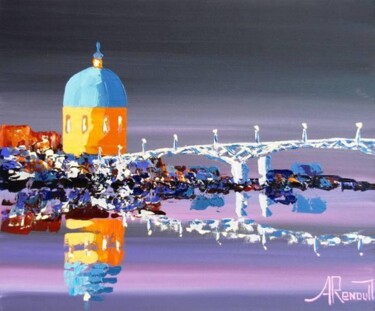 Painting titled "Saint Pierre Bridge" by Antoine Renault, Original Artwork