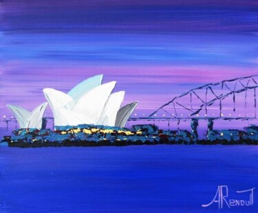 Peinture intitulée "Sydney Opera House" par Antoine Renault, Œuvre d'art originale