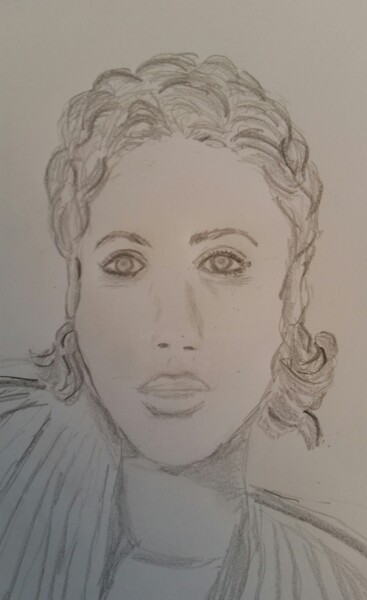 Drawing titled "Melissa" by Antoine Silveira, Original Artwork, Pencil