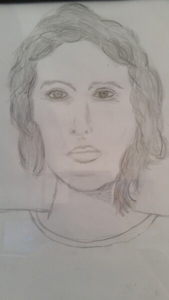 Drawing titled "Jessica" by Antoine Silveira, Original Artwork, Pencil