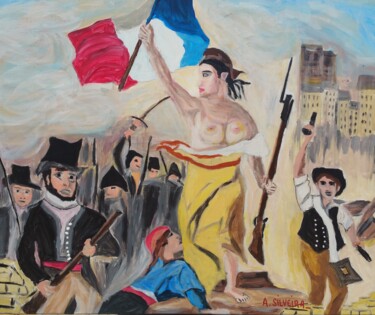 Painting titled "Liberta...." by Antoine Silveira, Original Artwork, Acrylic