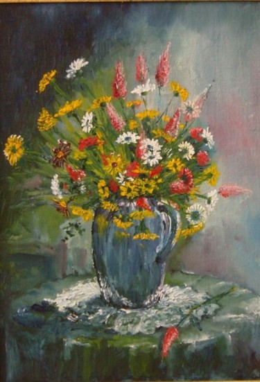 Painting titled "un vase chinois" by Antoine Lopez, Original Artwork