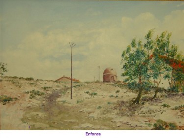 Malerei mit dem Titel "enfance" von Antoine Lopez, Original-Kunstwerk, Öl