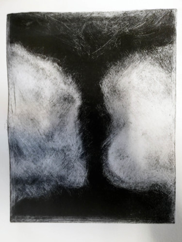 Gravures & estampes intitulée "tormade 02" par Antoine Marelle, Œuvre d'art originale, Monotype