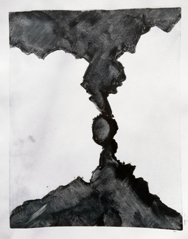 Obrazy i ryciny zatytułowany „tornade 07” autorstwa Antoine Marelle, Oryginalna praca, Monotypia