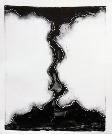 Estampas & grabados titulada "tornade 026" por Antoine Marelle, Obra de arte original, Monotipia