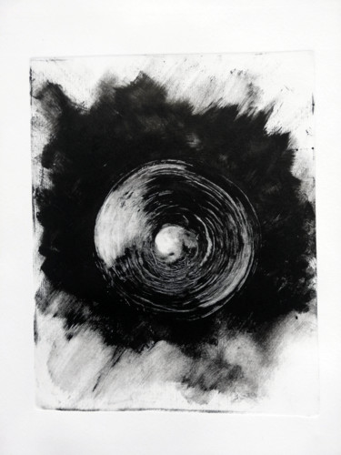 Printmaking titled "cercle 02" by Antoine Marelle, Original Artwork, Monotype