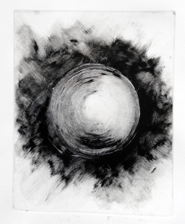 Отпечатки и Гравюры под названием "cercle 03" - Antoine Marelle, Подлинное произведение искусства, Монотип
