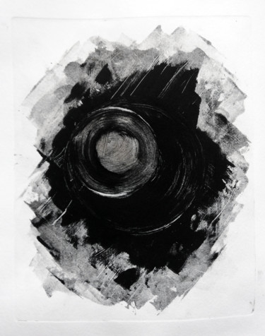 Prenten & gravures getiteld "cercle 07" door Antoine Marelle, Origineel Kunstwerk, Monotype