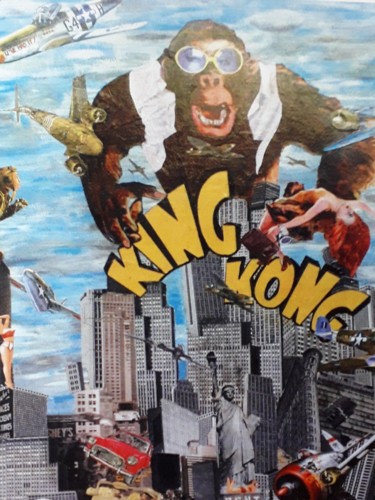 Slave to love Collages intitulée "Slave to love" par Antoine Salemi, Œuvre d'art originale, Collages Monté sur Châssis