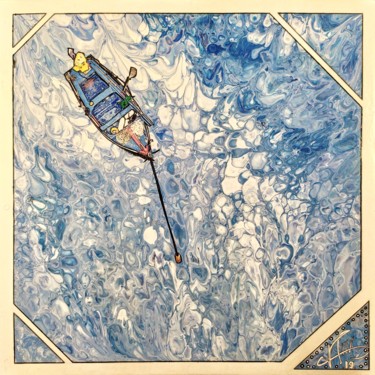 Painting titled "Boat" by Antoine Tabart, Original Artwork, Acrylic
