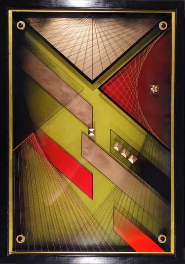 Peinture intitulée "Destructuring" par Antoine Tabart, Œuvre d'art originale, Bombe aérosol Monté sur Plexiglas