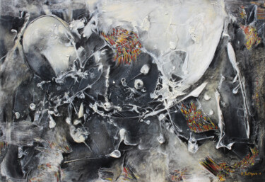 Картина под названием "Psychose" - Antoinette Dall'Agnolo (Tani), Подлинное произведение искусства, Акрил Установлен на artw…