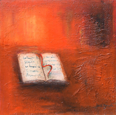 Картина под названием "La clé du Savoir." - Antoinette Dall'Agnolo (Tani), Подлинное произведение искусства, Масло Установле…