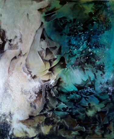 제목이 "Marine , perdue dan…"인 미술작품 Antoinette Dall'Agnolo (Tani)로, 원작, 아크릴 나무 들것 프레임에 장착됨