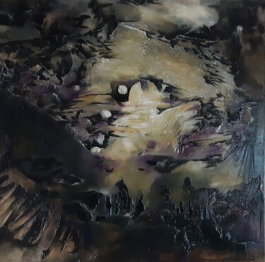 Peinture intitulée "En Quête de Sens" par Antoinette Dall'Agnolo (Tani), Œuvre d'art originale, Huile Monté sur Châssis en b…