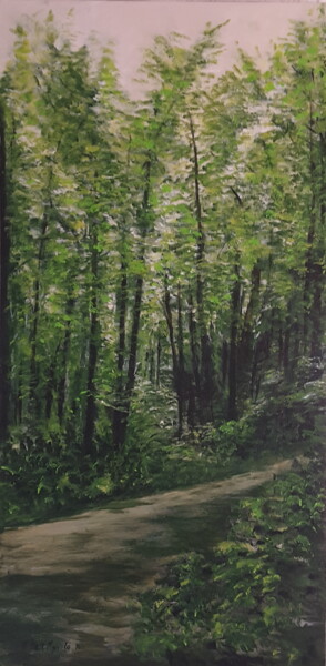 Peinture intitulée "Oxygène" par Antoinette Dall'Agnolo (Tani), Œuvre d'art originale, Acrylique Monté sur Châssis en bois