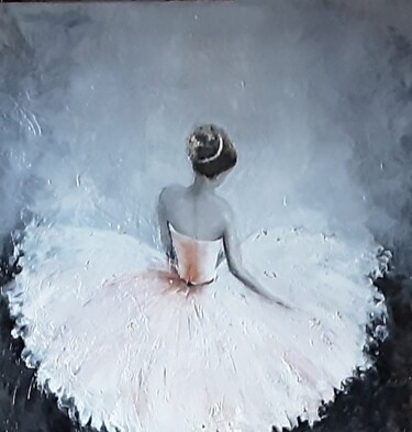 Painting titled "Le "rêve d'Aarwen "" by Antoinette Dall'Agnolo (Tani), Original Artwork, Oil Mounted on Wood Stretcher frame