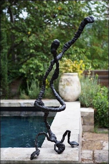 Sculpture intitulée "Calligraphie" par Antoinette Rozan, Œuvre d'art originale, Bronze