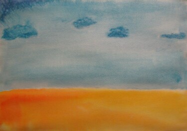 Pintura titulada "Horizon .jpg" por Anton, Obra de arte original, Acuarela