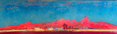 Pittura intitolato "Red Spain, canvas o…" da Anton Gudzikevich, Opera d'arte originale, Olio
