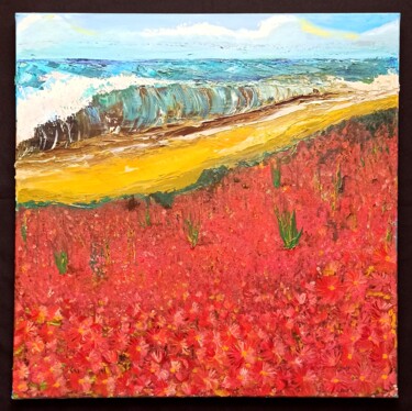 Peinture intitulée "Blooming ocean 2 of…" par Anton Kamenev, Œuvre d'art originale, Huile