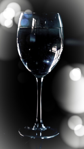 Fotografia intitulada "a glass of water" por Anton Laurov, Obras de arte originais, Fotografia digital