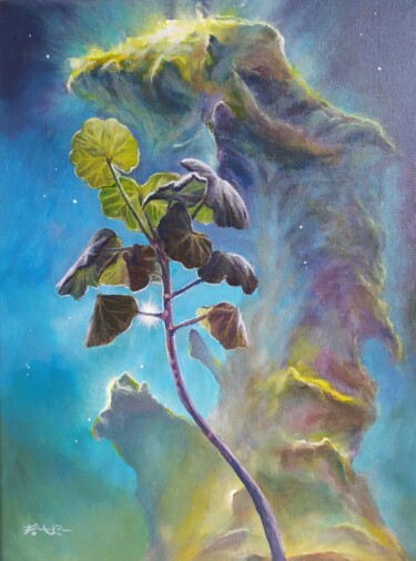 Painting titled "Nebula" by Anton Mandych, Original Artwork, Acrylic