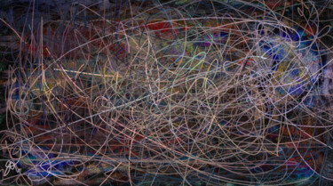 Digital Arts titled "Спагетти номер 21" by Anton Pustovalov, Original Artwork, Digital Painting