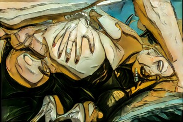 Pintura titulada "Жёлтое стекло" por Anton Pustovalov, Obra de arte original, Pintura Digital