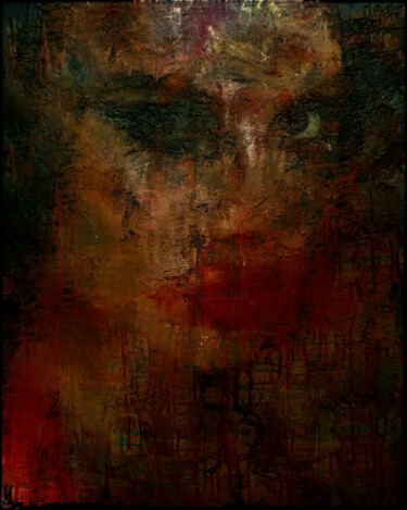 Digital Arts titled "Ghostly portrait of…" by Anton Pustovalov, Original Artwork, Digital Painting