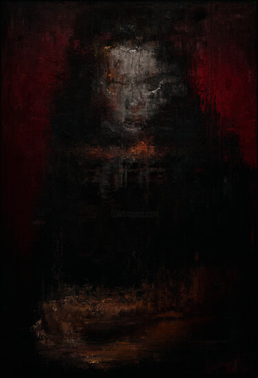 Digitale Kunst getiteld "Black Flame" door Anton Pustovalov, Origineel Kunstwerk, Digitaal Schilderwerk