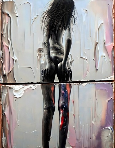 Arts numériques intitulée "Half of the body: B…" par Anton Pustovalov, Œuvre d'art originale, Image générée par l'IA