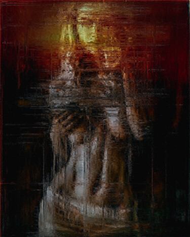 Digitale Kunst mit dem Titel "Kiss: Torn Torso" von Anton Pustovalov, Original-Kunstwerk, Digitale Malerei