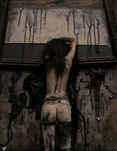 Digitale Kunst mit dem Titel "Jessica who fell as…" von Anton Pustovalov, Original-Kunstwerk, KI-generiertes Bild
