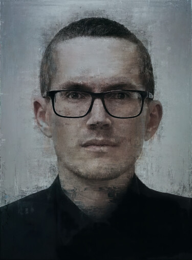Digitale Kunst mit dem Titel "Self portrait" von Anton Pustovalov, Original-Kunstwerk, Digitale Malerei