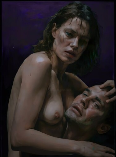 Digital Arts titled "A woman's desire is…" by Anton Pustovalov, Original Artwork, Digital Painting