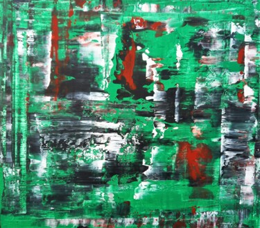 Painting titled "Green walley" by Anton Rakun, Original Artwork, Acrylic