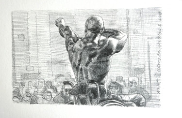 Dessin intitulée "Glory Be 5" par Anton Terziev, Œuvre d'art originale, Crayon