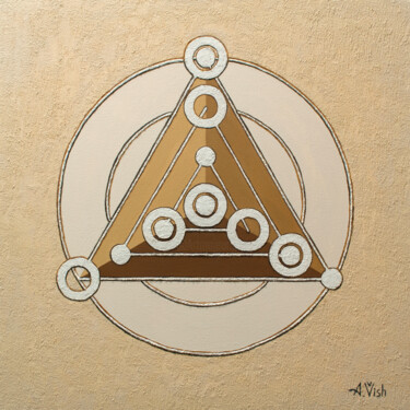 绘画 标题为“TRIGION” 由Anton Vishnevsky (A. Vish), 原创艺术品, 油 安装在木板上