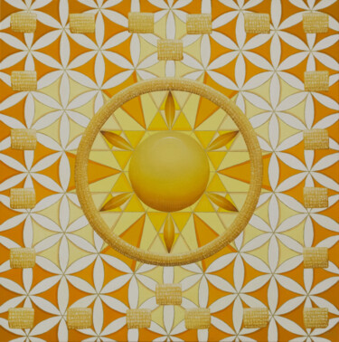 Malerei mit dem Titel "Harmony of the Sun" von Anton Vishnevsky (A. Vish), Original-Kunstwerk, Öl Auf Holzplatte montiert