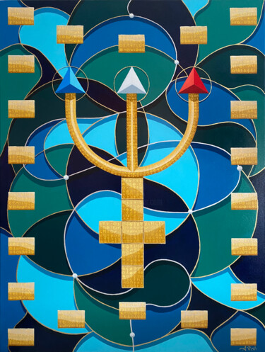 "Harmony of Neptune" başlıklı Tablo Anton Vishnevsky (A. Vish) tarafından, Orijinal sanat, Petrol Ahşap panel üzerine monte…