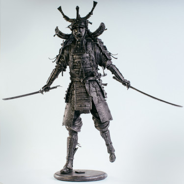 Sculptuur getiteld "Samurai" door Anton Yakushev, Origineel Kunstwerk, Metalen
