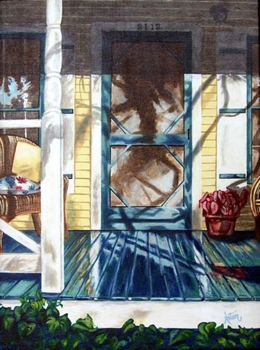 Картина под названием "The Front Porch" - Anton Nichols, Подлинное произведение искусства, Масло