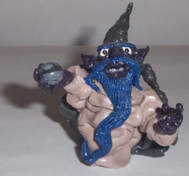 Sculpture intitulée "Bluoobeard" par Anton Nichols, Œuvre d'art originale, Autre