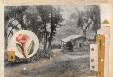 Collages intitulée "Home" par Madame Butterfly, Œuvre d'art originale, Découpages